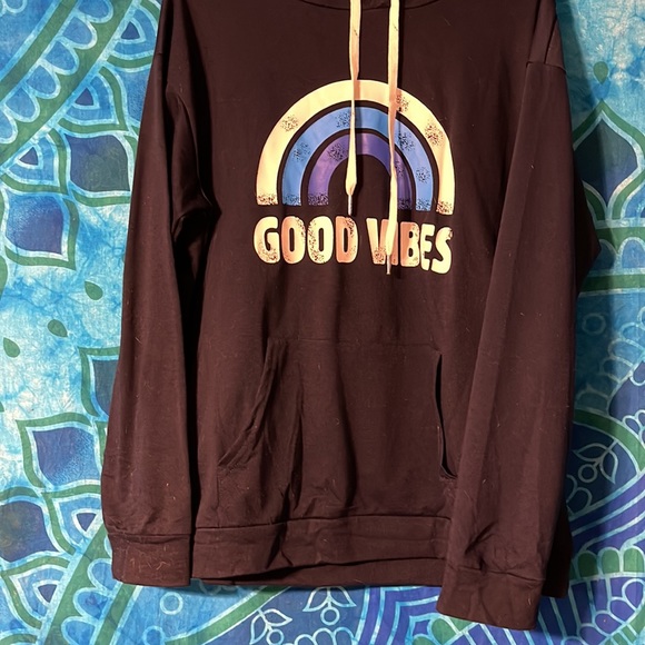 Good Vibes Black Hoodie - Picture 3 of 6